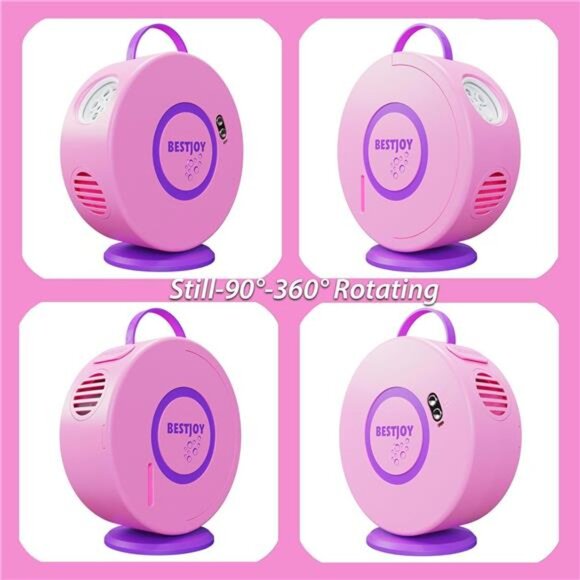 Bubble Machine for Toddlers Girls 1-3-5 - Rechargeable Pink Bubble Blower - Picture 2 of 6